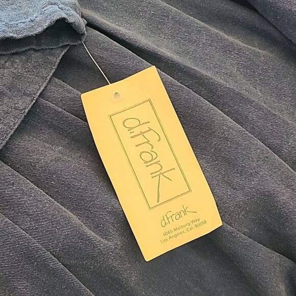 Vintage D. Frank 2 PC Sleeveless Denim  Tie Back Maxi Dress with Jacket Size 10 - Picture 16 of 16